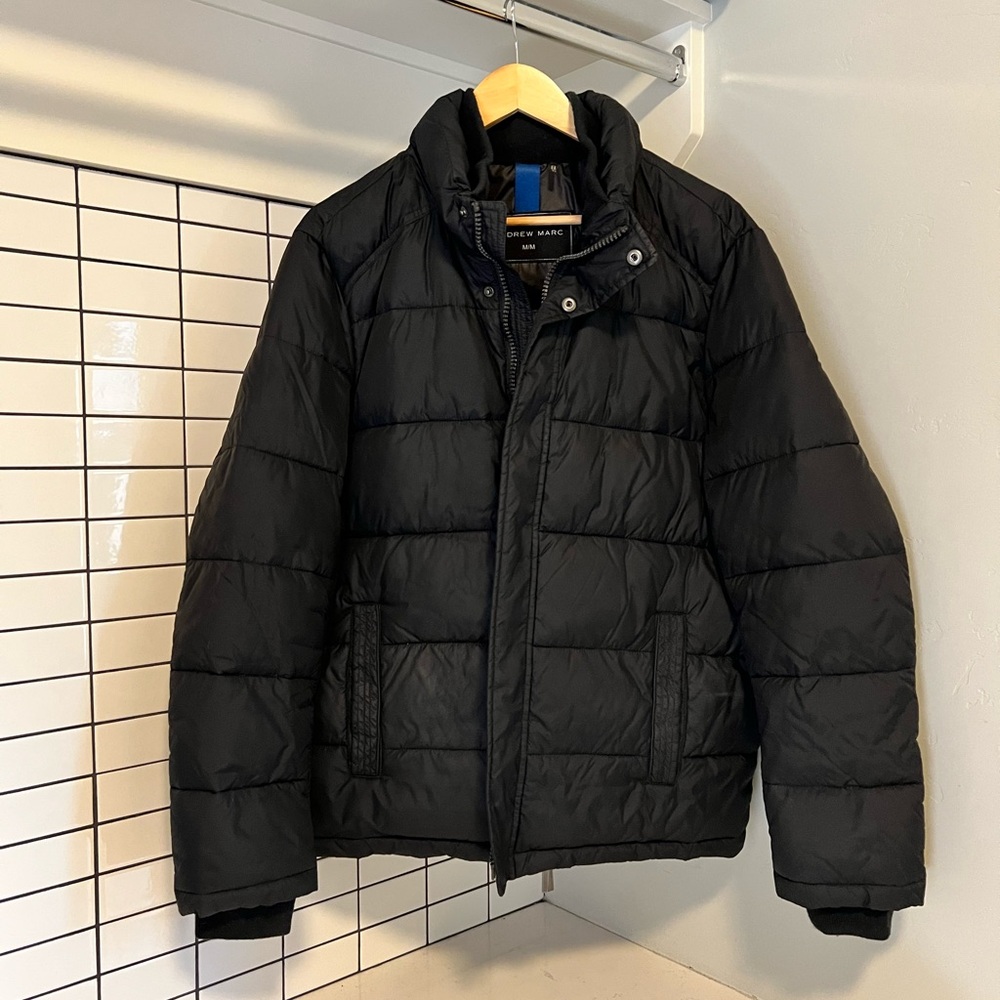 Andrew Marc Men's Dark Puffer Jacket